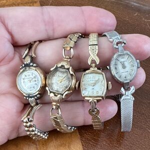 Vintage Women's Gold and Silver Watch Set
